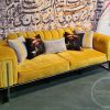 کاناپه راحتی پایه استیل طلایی