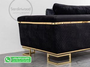 کاناپه مشکی طلایی