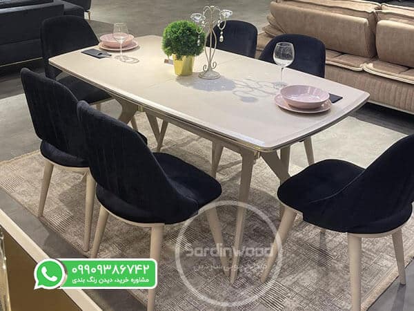 چیدمان میز غذاخوری برای مهمانی
